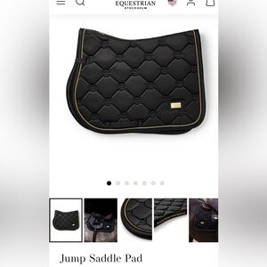 Equestrian Stockholm Black Gold Jump pad - NWOT